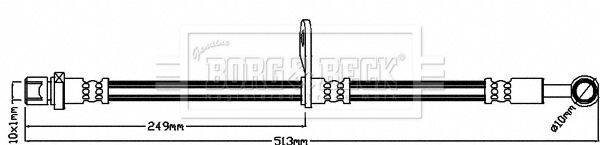 BORG & BECK Pidurivoolik BBH8254